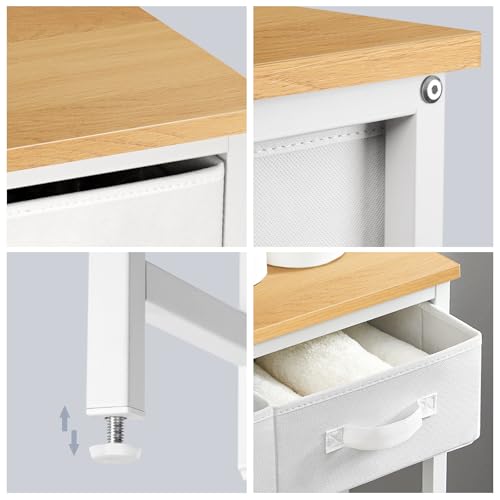 MOHOPE 2-Tier Over The Toilet Storage with 2 Fabric | All Products - Image 6