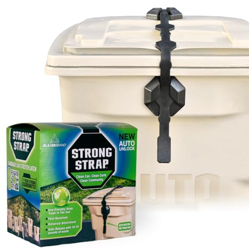 Blazer Brand Strong Strap AUTO Outdoor Trash Can Lid Lock (1 - Image 2
