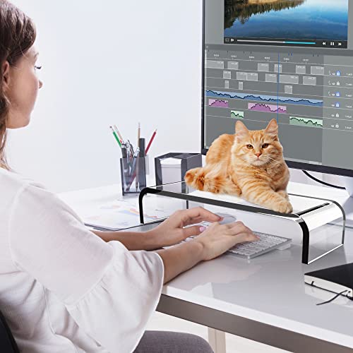 AboveTEK Acrylic Monitor Stand, Premium Large Monito | All Products - Image 7