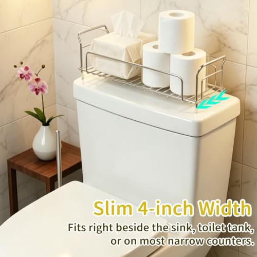 304 Stainless Steel Bathroom Counter Organizer - Image 5