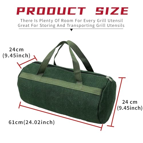 Grill Accessory Storage Bag, 24"" Extra Thick Canvas Grill - Image 3