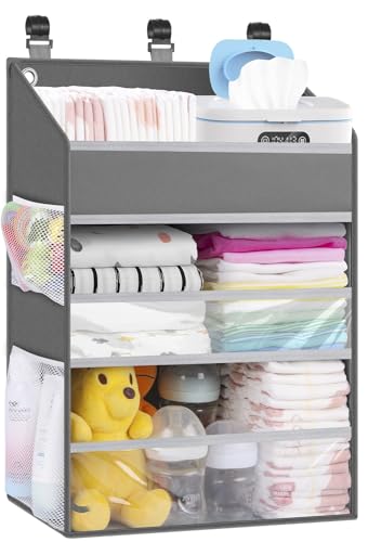Hanging Diaper Caddy Organizer Crib Organizer–Spacious - Image 2