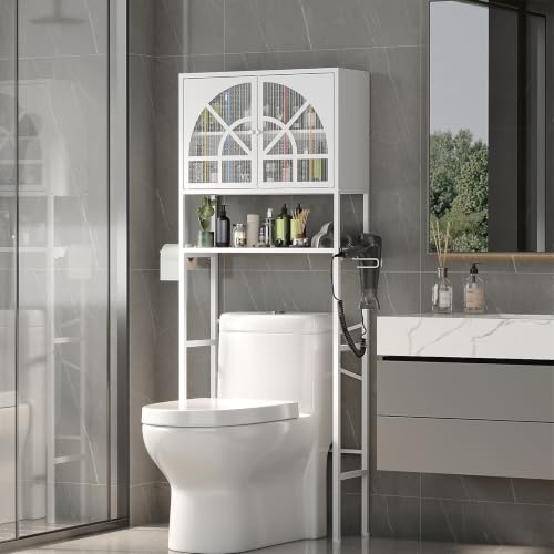 Xubialo 61"H Over The Toilet Storage Cabinet with Doors: Bathroom - Image 3