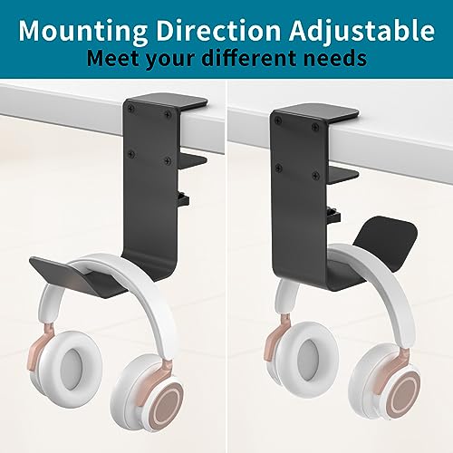 Clamp-On Under Desk Headphone Holder/Backpack Hook/PC - Image 4