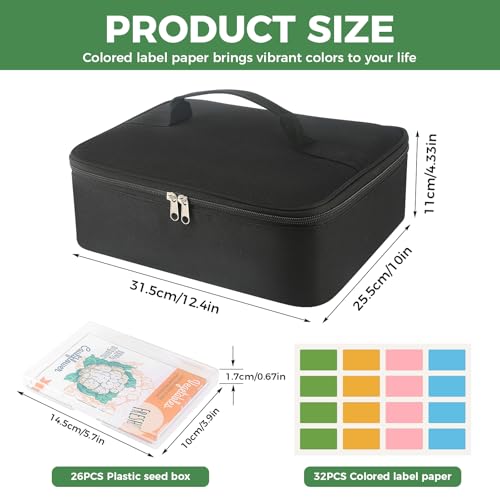 26 Slots Seed Organizer Storage Box with Labels | Home Organization - Image 3
