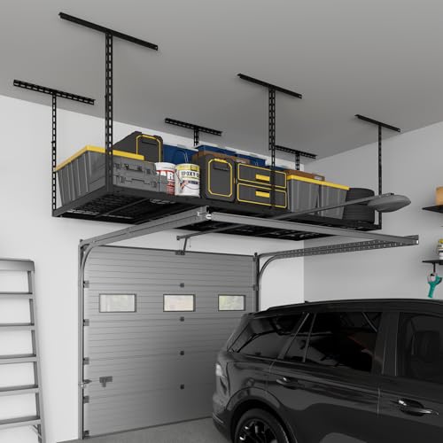 3X8FT Overhead Garage Storage Rack 750LBS Capacity | Garage Storage - Image 3