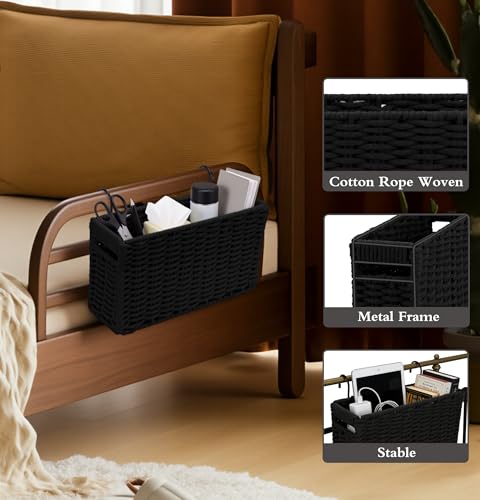 Cotton Rope Woven Bedside Caddy for Dorm Bed | Home Organization - Image 5
