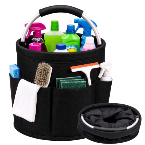 Cleaning Caddy for Cleaning Supplies,17-L,6 Side Pockets - Image 2