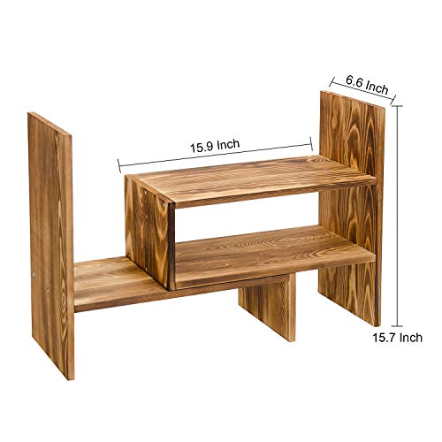 Adjustable Extendable Natural Wood Desktop Organizer | All Products - Image 4