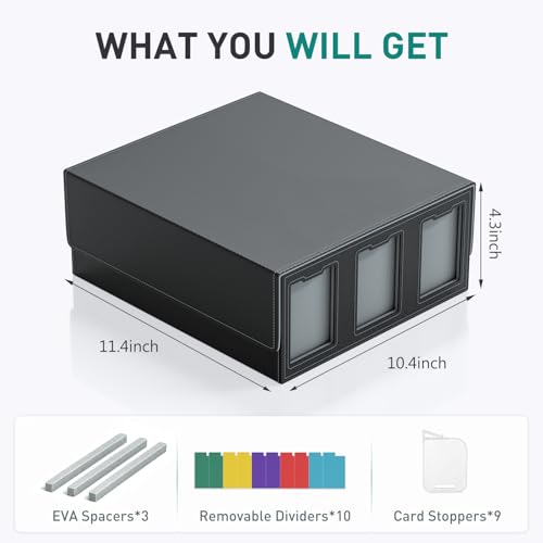 Foluck Trading Card Storage Box with Commander Display - Image 3
