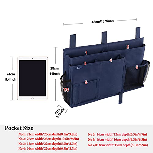 Surblue Caddy Hanging Organizer Bedside Storage Bag for Bunk - Image 6