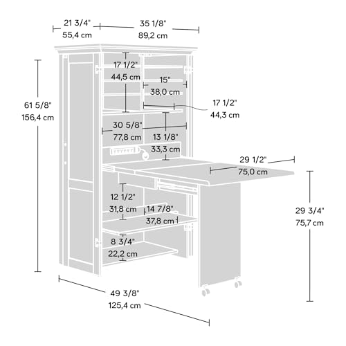 Sauder Miscellaneous Storage Craft & Sewing Armoire, L - Image 4