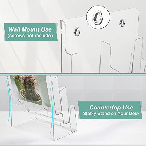 Argvey 3-Tier Brochure Holder 8.5 x 11, Desktop Literature & File - Image 6