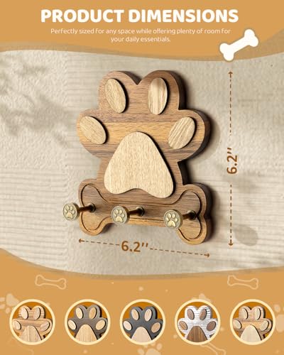 MTERSN Dog Leash Holder for Wall for Dog Walking | Home Organization - Image 3