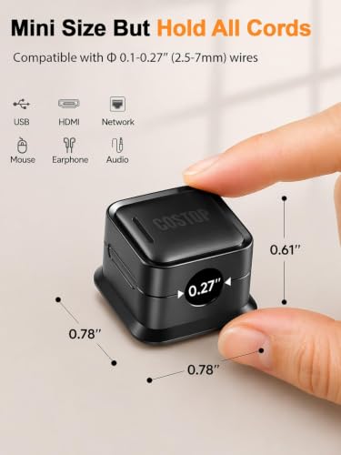 9 Pack Cord Organizer Magnetic Cable Clips Adhesive Wire - Image 7
