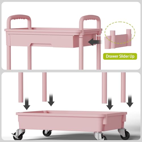 Sorgion 3 Tier Rolling Cart Organizer,Laundry Room - Image 6