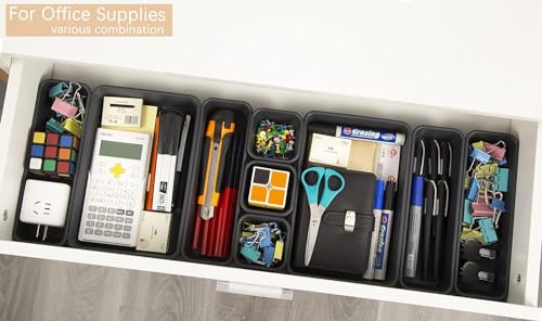 Kutesna 15PCS Interlocking Drawer Organizer, Plastic | All Products - Image 4