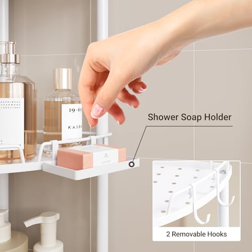 ELYKEN Corner Shower Caddy, 3 Tier Stainless Steel Shower - Image 5