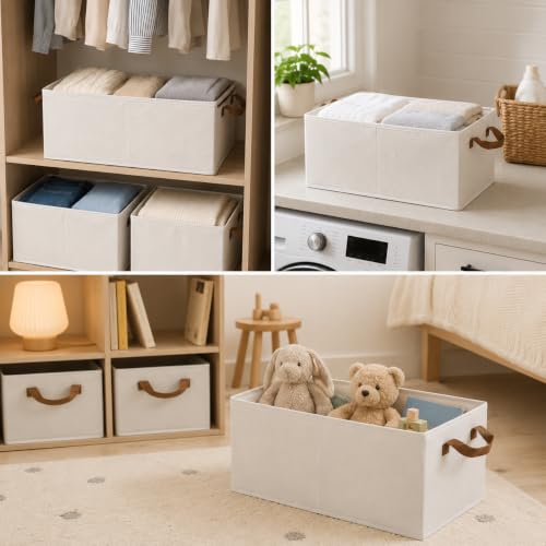 Fordonral Pack of 3 Large Capacity Storage Bins Closet - Image 7