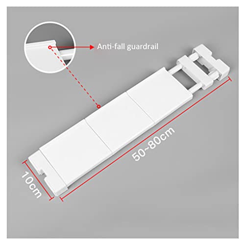 Expanding Narrow Closet Shelf Tension Rod Slim Cupboard Divider - Image 8
