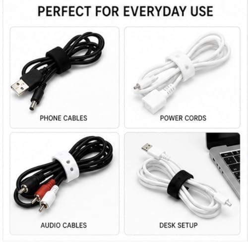 Cable Organizer Variety Pack – 30 Reusable Cord Ties - Image 5