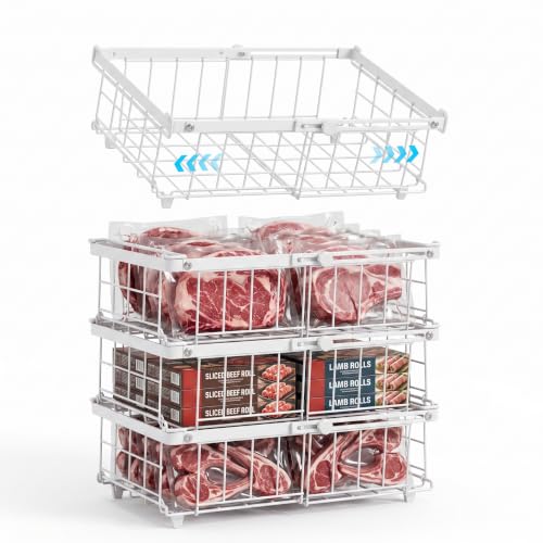 Freezer Organizer Bins, 4-Pack for Deep Freezers - Image 2