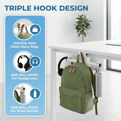 Desk Bag Hook, Bag Hook for Desk - Image 4