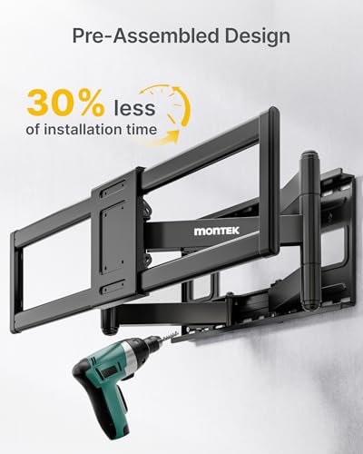 monTEK Heavy Duty Full Motion TV Wall Mount for 60-120 Inch Extra - Image 7