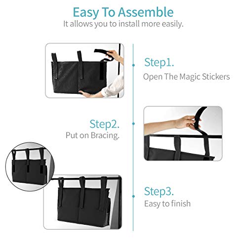 Bseash Bunk Bed Organizer, Bedside Caddy Hanging Bed Organizer - Image 8