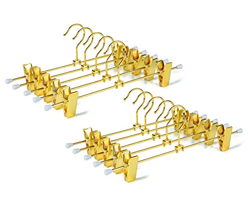 Amber Home 20 Pack Shiny Gold 12 Inch Metal Pants Skirts - Image 2