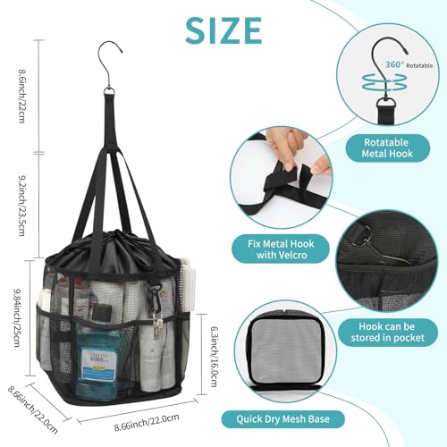 Mesh Shower Caddy Portable for College Dorm Room Essentials - Image 6