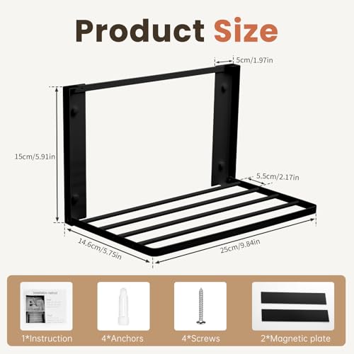 Foldable Wall Mounted Clothes Drying Rack,Space-Saving - Image 3
