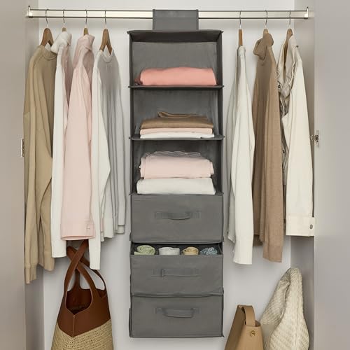 Amazon Basics 6-Tier Hanging Closet Organizer with Removable - Image 4