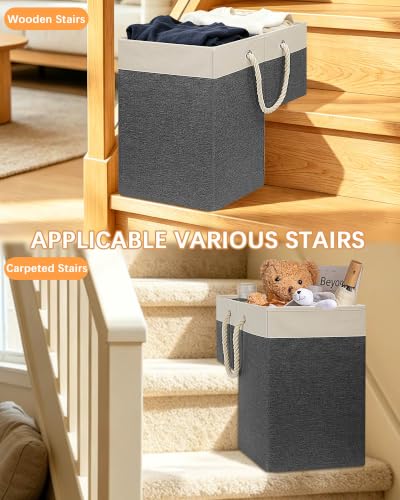 LHZ.K Stair Basket with Removable Divider & | Home Organization - Image 8