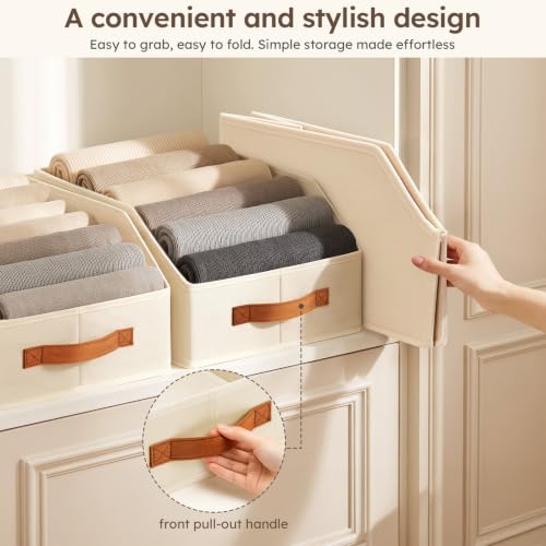 Homsorout Fabric Storage Bins for Organizing - 4 Pack - Image 7