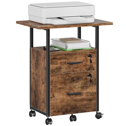 GYIIYUO 2 Wood Drawer Lockable File Cabinet with 22'' - Image 2