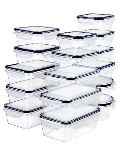 FOOYOO 32 Piece Food Storage Container with Lids (16 Containers + - Image 3