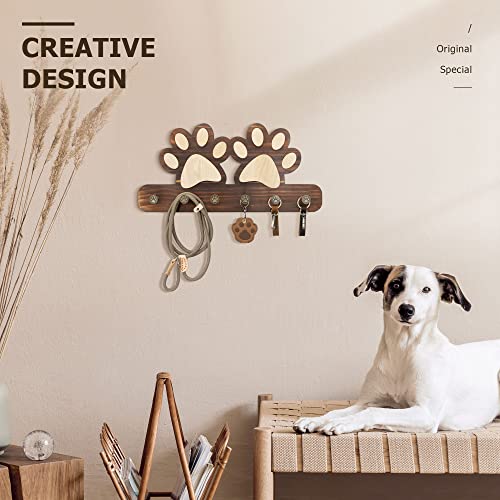 MTERSN Decorative Dog Leash for Wall with 6 Key Hooks | Pet Essentials - Image 5