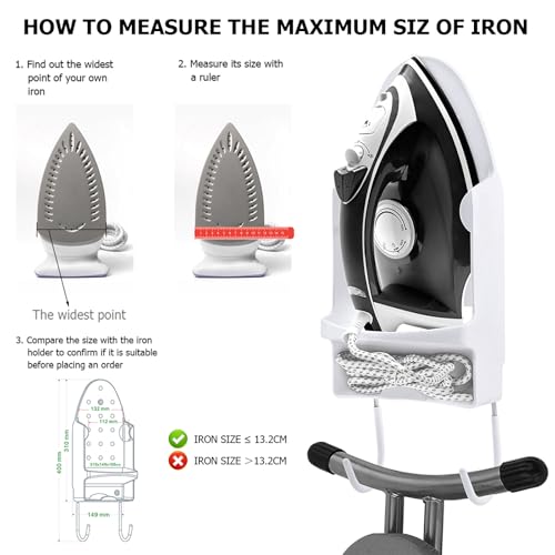 Wall Mounted Ironing Board Rack Electric Iron Holder - Image 8
