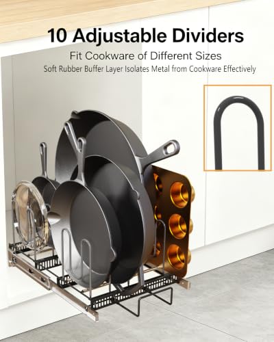 Pull Out Pots and Pans Organizer Under Cabinet - Image 5