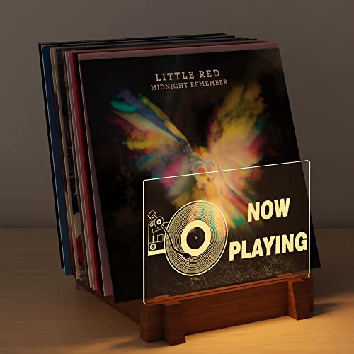 YuanDian Vinyl Record Storage, Now Playing Vinyl Record Stand - Image 2