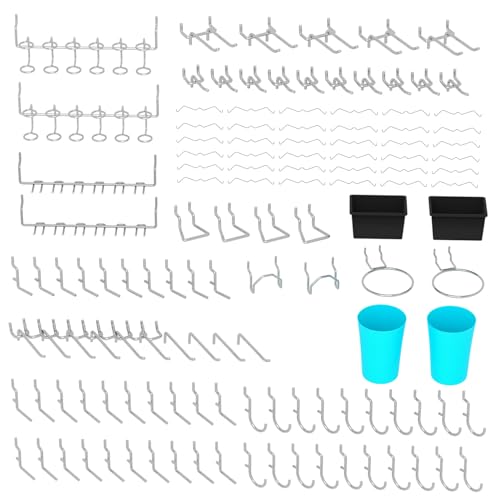 157 PCS Extra Thick Pegboard Hook Set, Metal Pegboard - Image 2