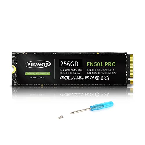 Fikwot FN501 Pro 256GB NVMe SSD - M.2 2280 PCIe Gen3 x4 Internal - Image 2