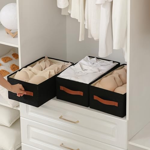linen closet organizers and storage, 3 Pack Large Storage Baskets - Image 5