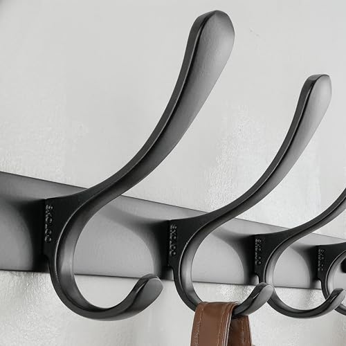 SKOLOO Coat Rack Wall Mounted - 6 Hooks, Heavy Duty - Image 6