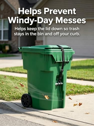 Trash Can Locks 4 Pack, Lid Lock Straps for Raccoons - Image 7