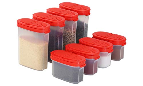 SIGNORA WARE Spice Jars with Lids -8 and 4 oz Refillable Empty - Image 2