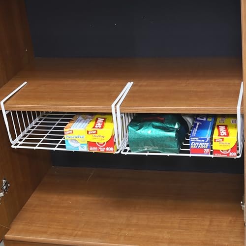 Simple Houseware 2-Pack Under Shelf Wire Metal Baske | All Products - Image 6