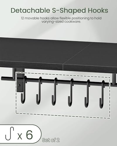 CHOEZON Wall-Mounted Pot Racks, Set of 2 Hanging Pot | All Products - Image 6