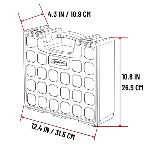 INTERTOOL Hardware Organizer with 7 Deep Removable Bins - Image 4